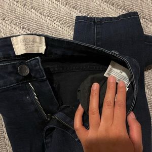 Rachel Roy dark blue skinny jeans